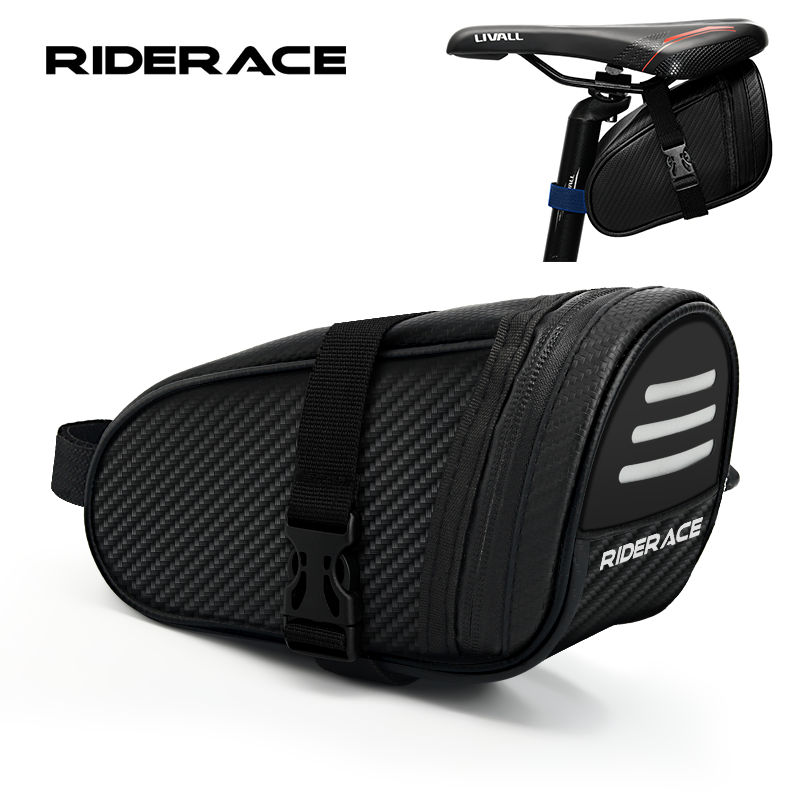 Mountain Biking Waist Pack - RIDERACE Bicycle Saddle Bag Small Waterproof