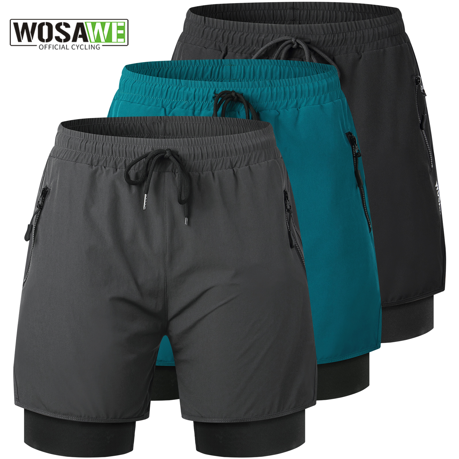 Mountain Biking Underwear - WOSAWE Bicycle Shorts Spring Summer Motocross