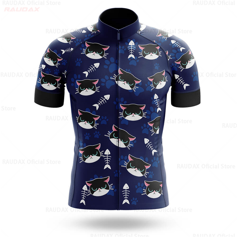 Cycling Jersey Men CARTOON CAT – Mountain Biking Cartoon recenzja i cena