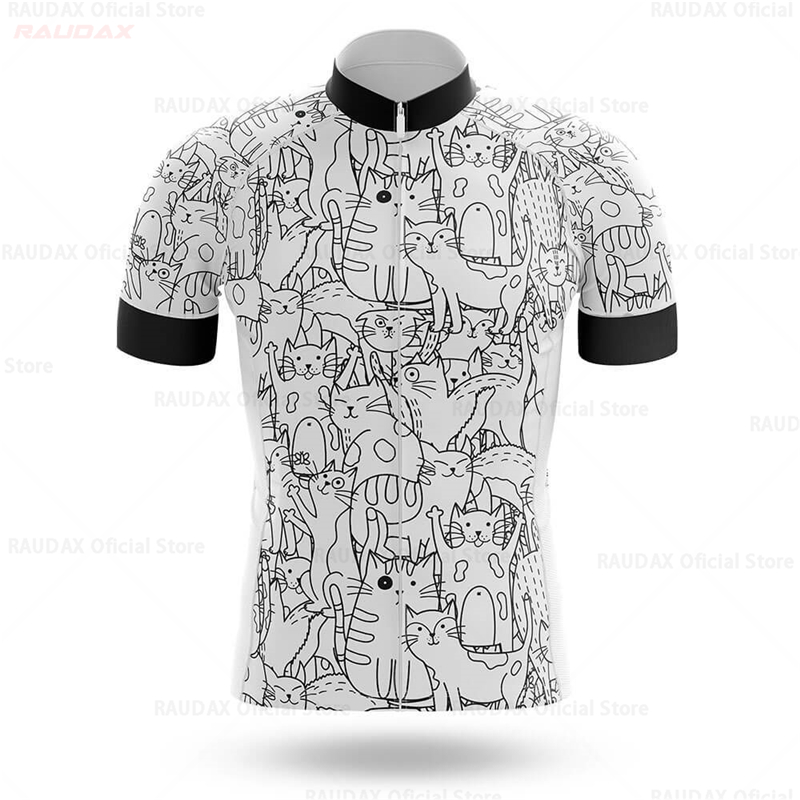 Cycling Jersey Men CARTOON CAT – Mountain Biking Cartoon recenzja i cena