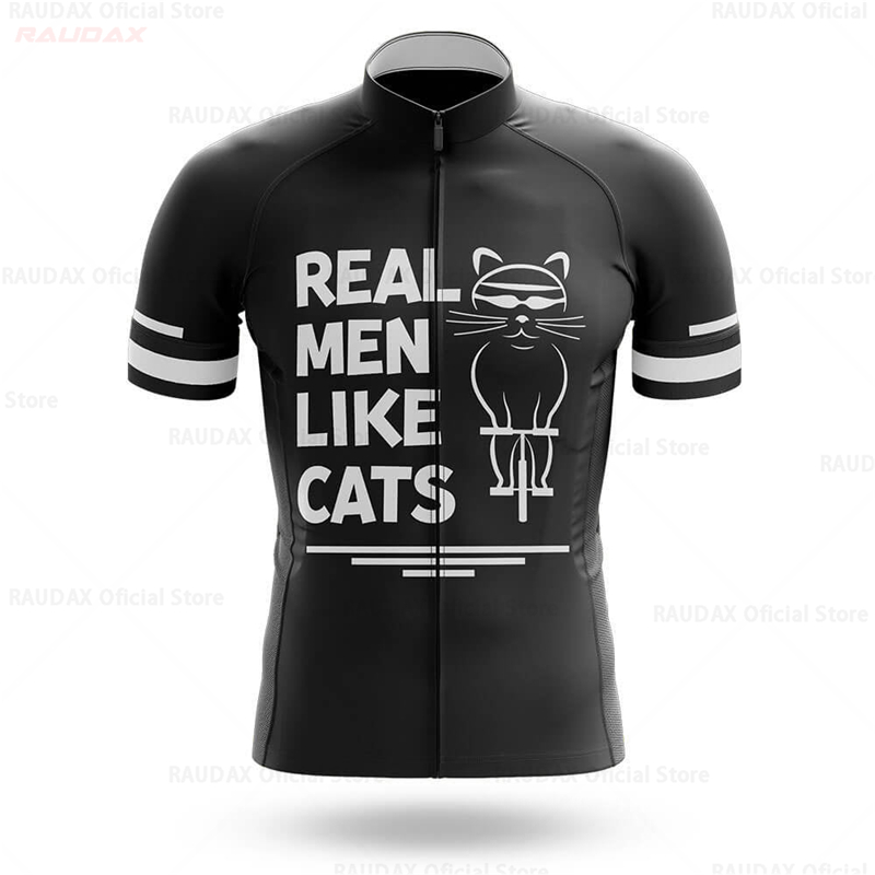 Cycling Jersey Men CARTOON CAT – Mountain Biking Cartoon recenzja i cena
