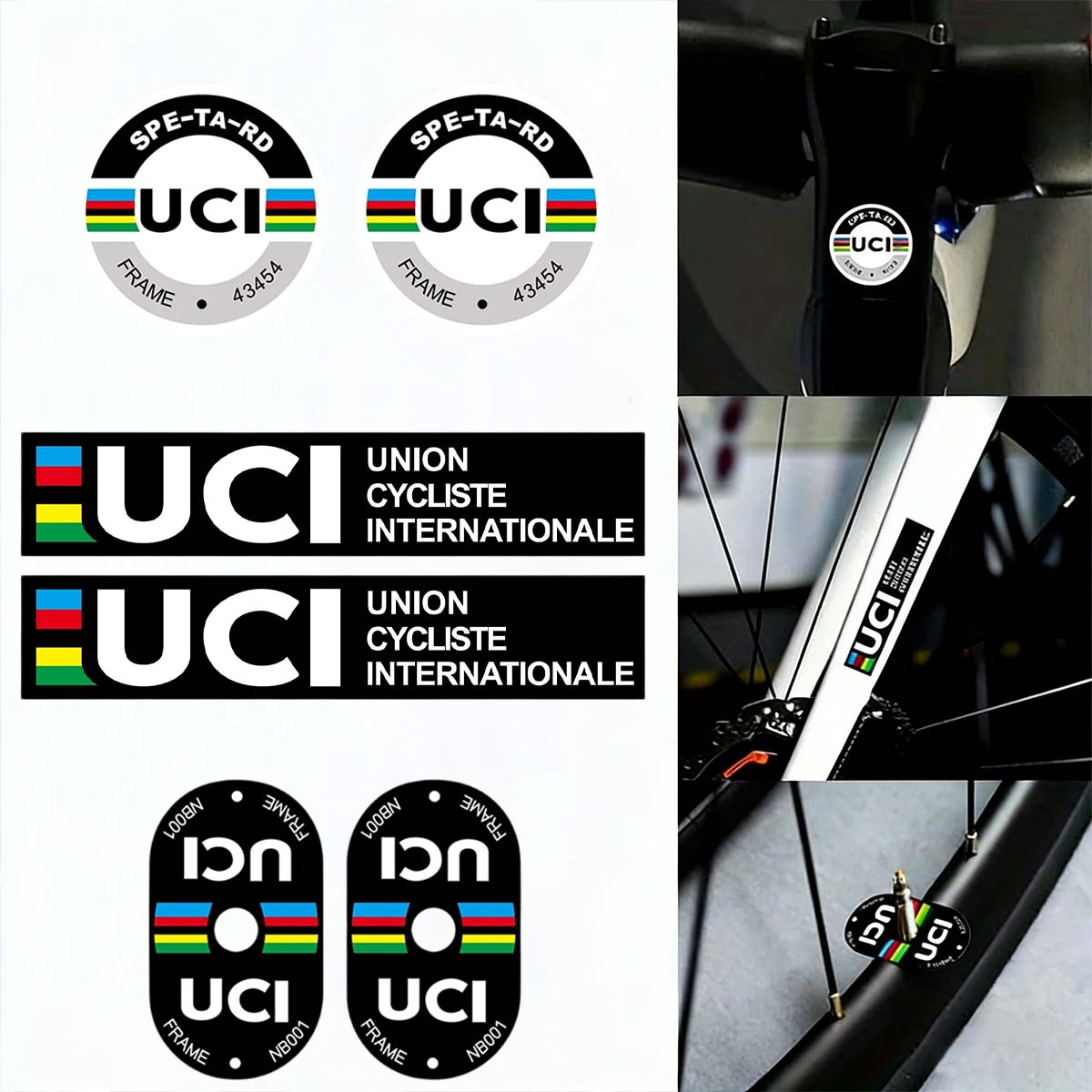 UCI Cycling Frame Stickers Dur – Mountain Biking Uci recenzja i cena