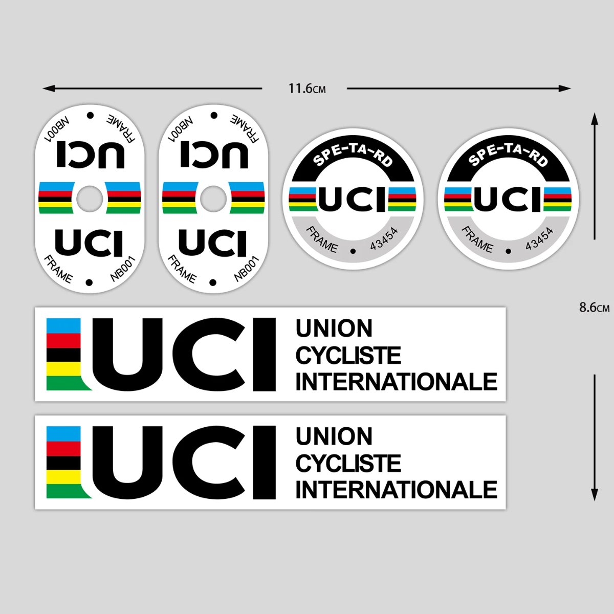 UCI Cycling Frame Stickers Dur – Mountain Biking Uci recenzja i cena