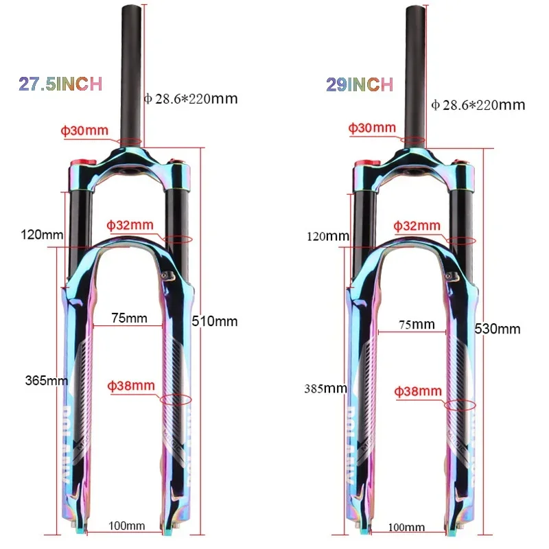 Rainbow 27.5/ 29er Suspension  – Mtb Fork Air recenzja i cena