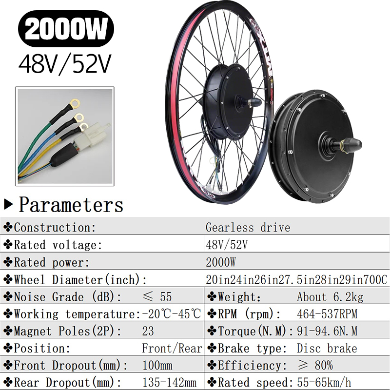 MTX 48V52V 2000W Ebike Motor W – Mountain Biking Gear recenzja i cena