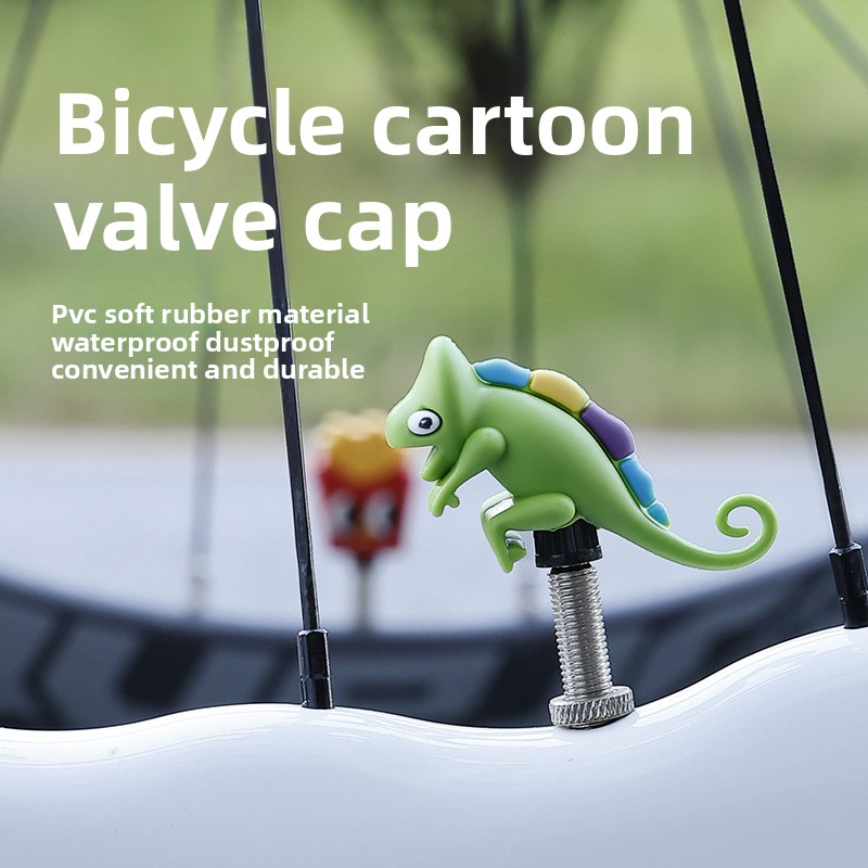 2/3pcs bicycle air nozzle cap  – Mountain Biking Cartoon recenzja i cena