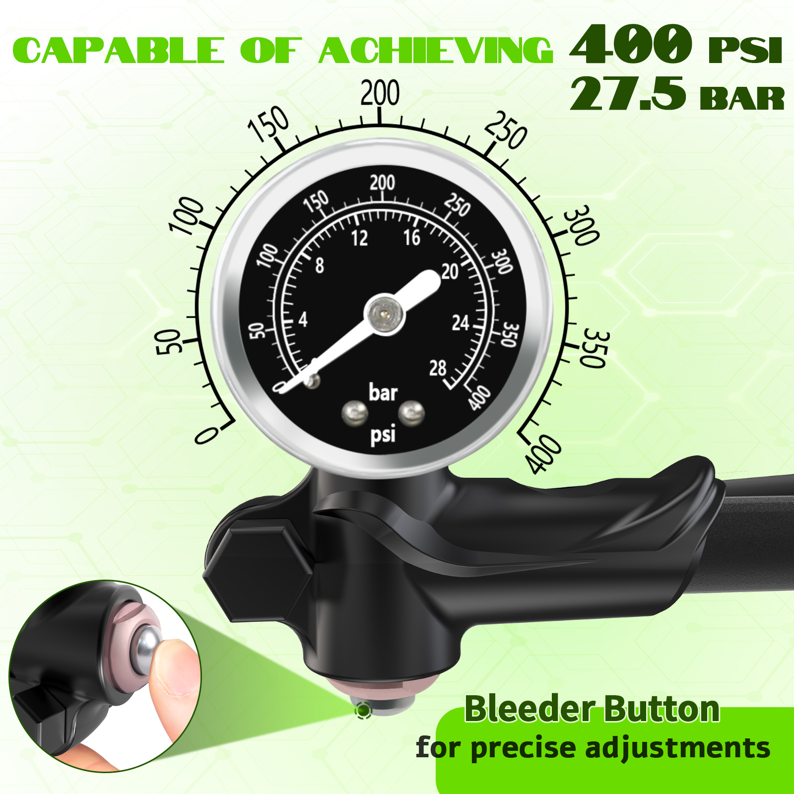 BUCKLOS Bicycle Air Pump 400PS – Mtb Fork Air recenzja i cena