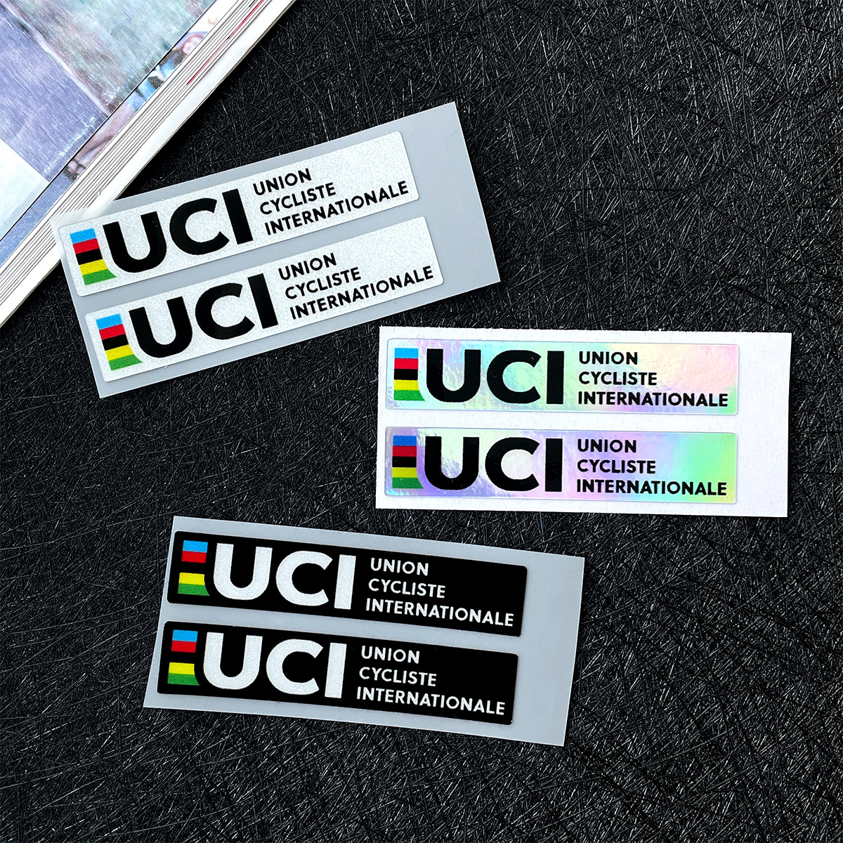 2Pcs UCI Style Reflective Lase – Mountain Biking Uci recenzja i cena