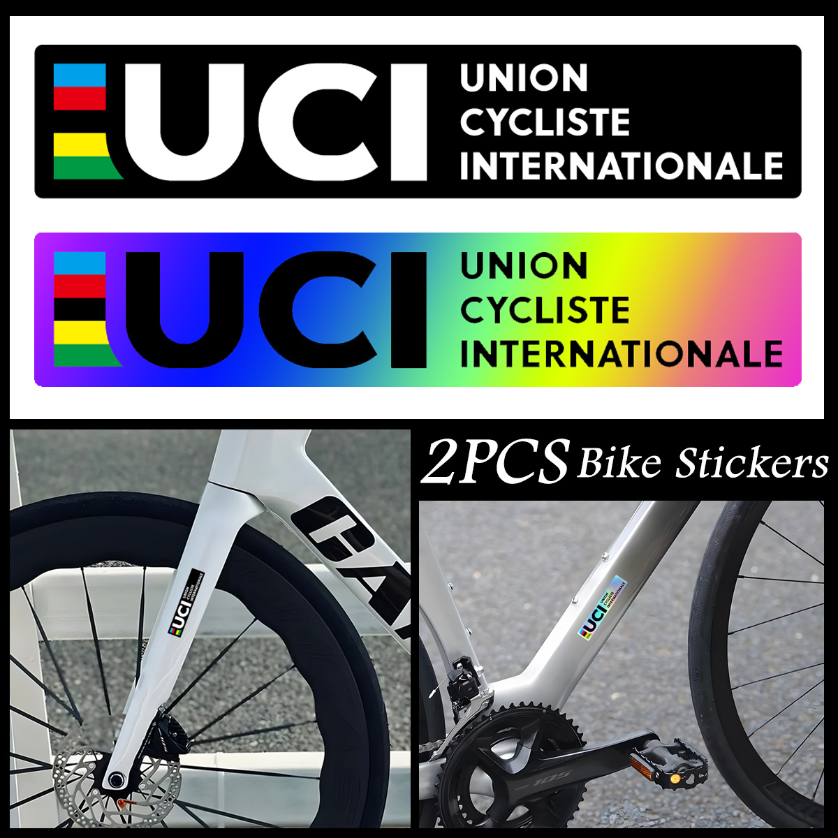 2Pcs UCI Style Reflective Lase – Mountain Biking Uci recenzja i cena