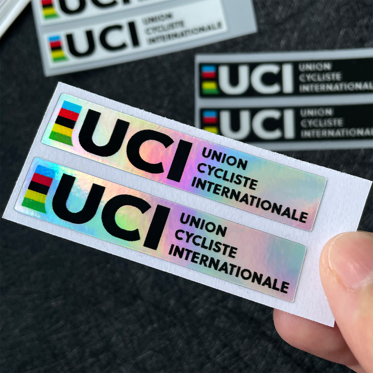 2Pcs UCI Style Reflective Lase – Mountain Biking Uci recenzja i cena