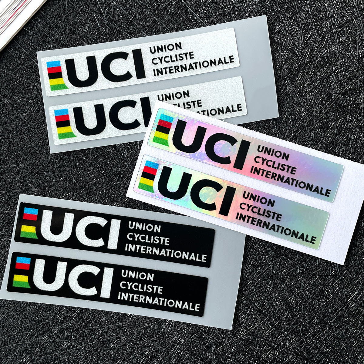 2Pcs UCI Style Reflective Lase – Mountain Biking Uci recenzja i cena