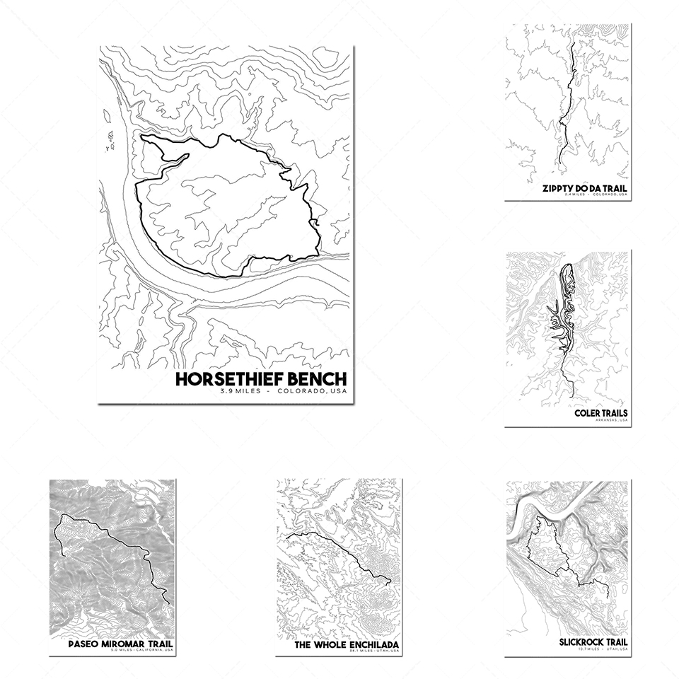 Map Poster Poster Colorado Top – Mountain Biking Colorado recenzja i cena