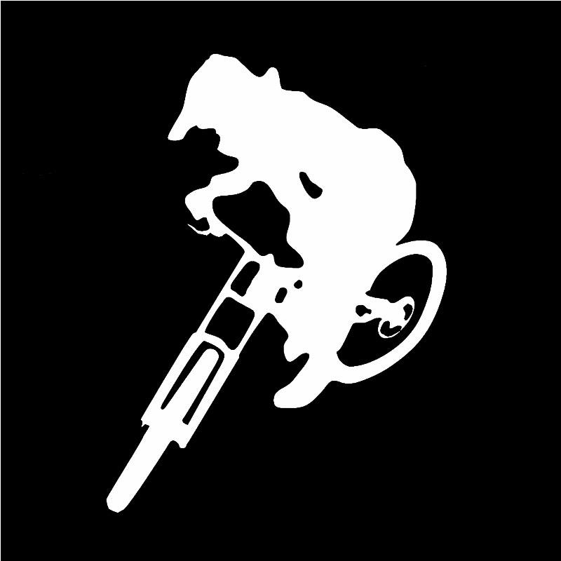 1 piece Car Sticker Black/Sliv – Mountain Biking Cartoon recenzja i cena