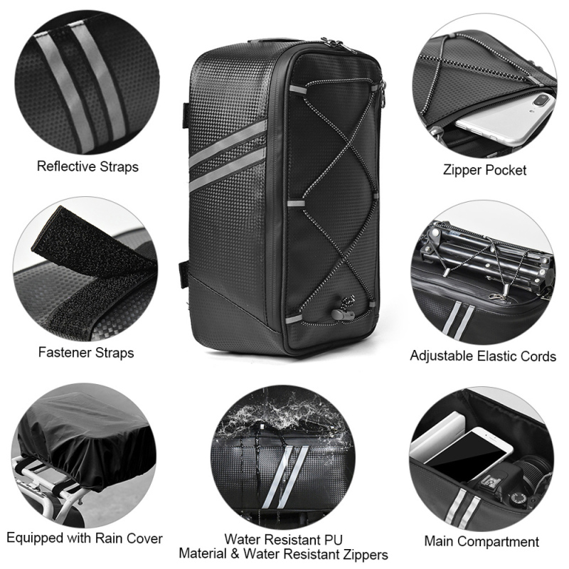 Bike Trunk Bag 7L Bicycle Rear – Mountain Biking Waist Pack recenzja i cena