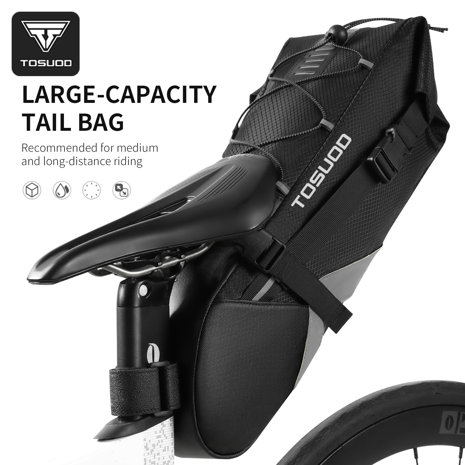 TOSUOD Bicycle Rear Bag 10L Ca – Mountain Biking Waist Pack recenzja i cena
