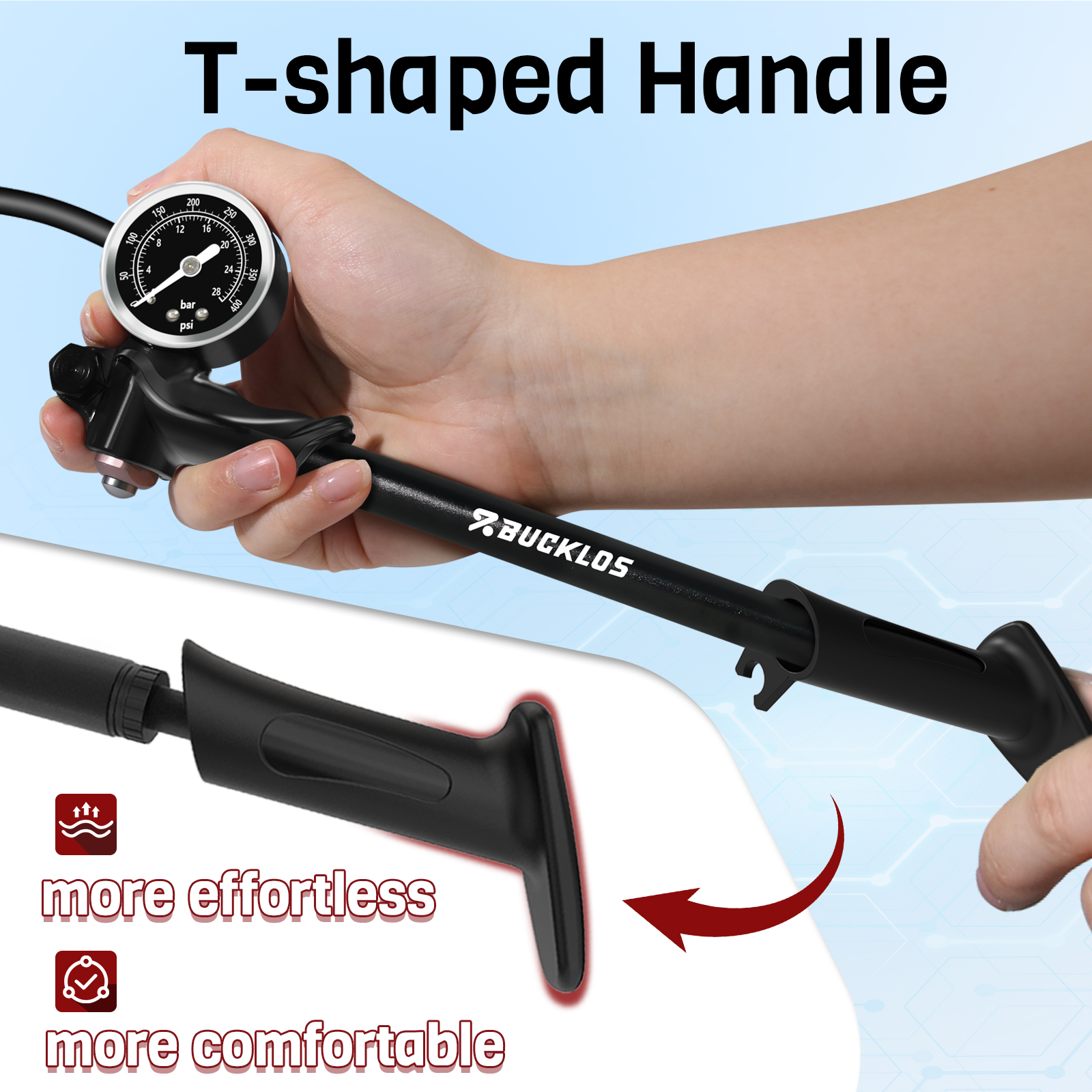 BUCKLOS 400PSI Bicycle Shock P – Mtb Fork Air recenzja i cena