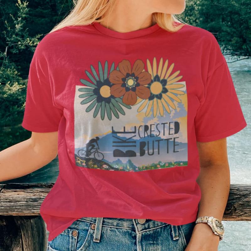 Bike Crested Butte T shirt Mou – Mountain Biking Colorado recenzja i cena