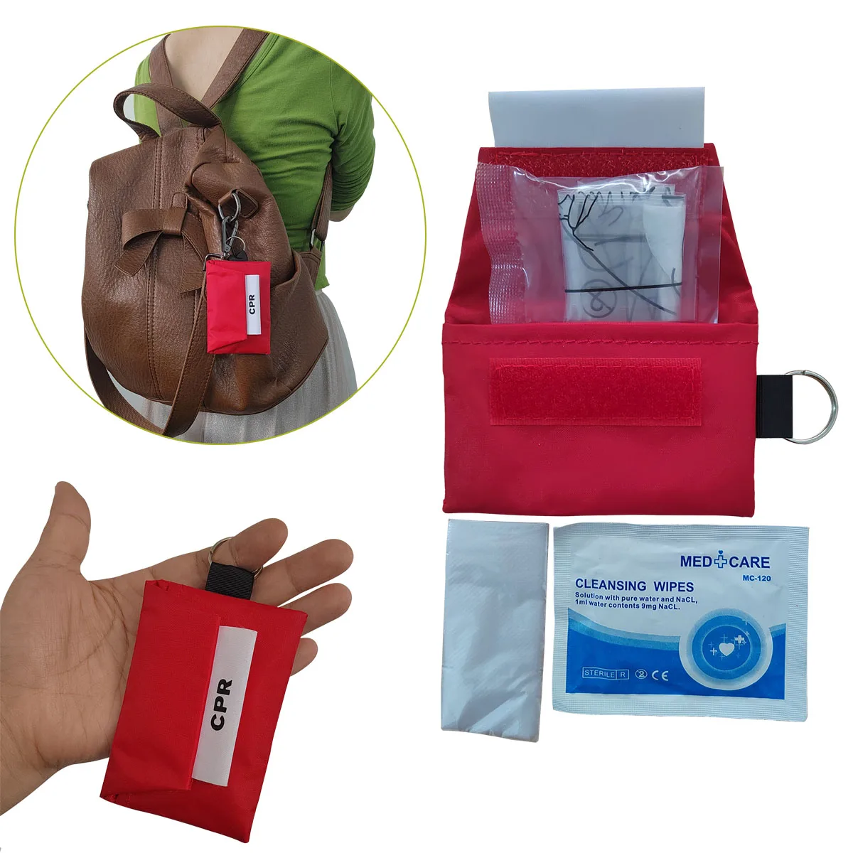 3 pcs CPR Face shield Key Chai – Mountain Biking First Aid Kit recenzja i cena