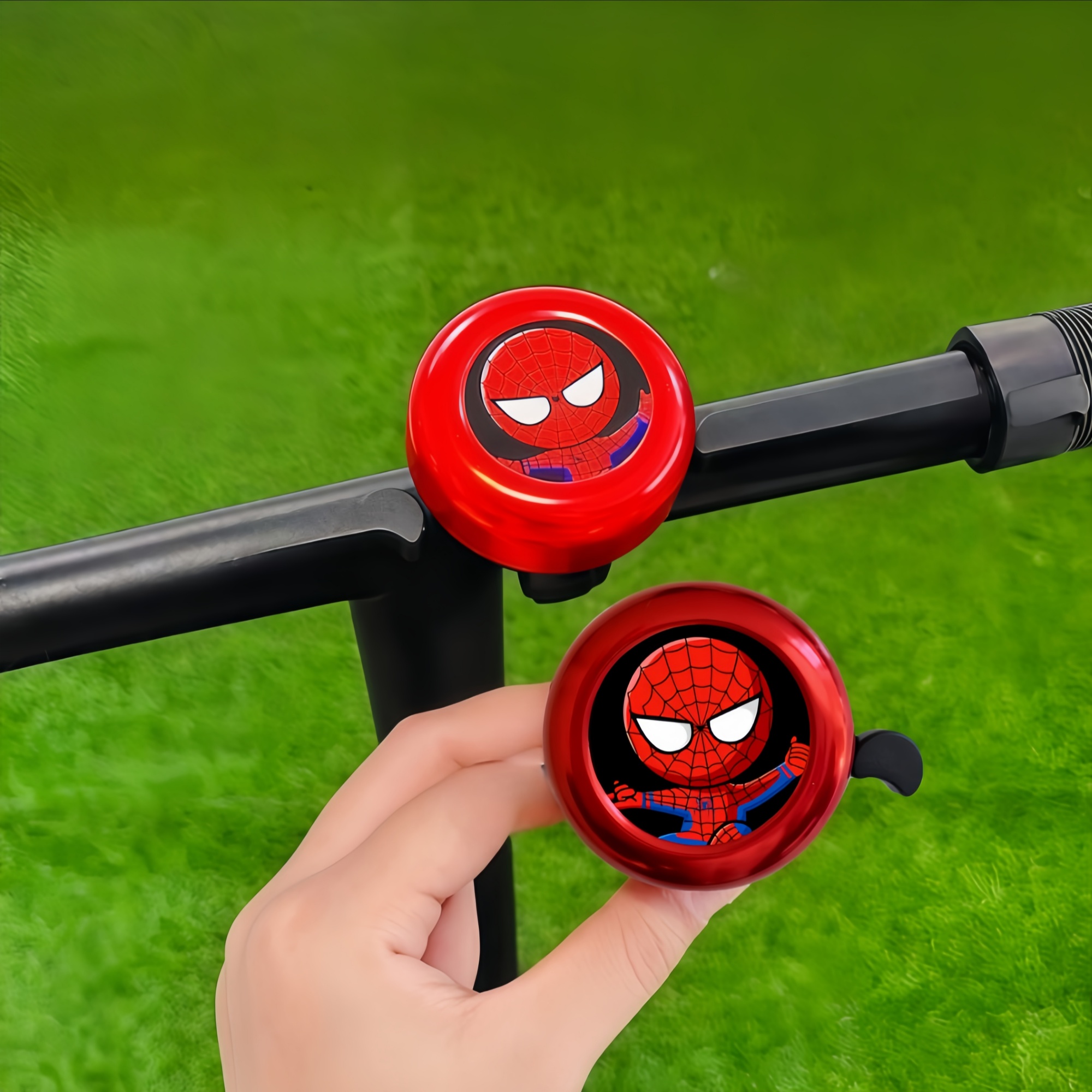 Superhero Bicycle Bells —Marve – Mountain Biking Cartoon recenzja i cena