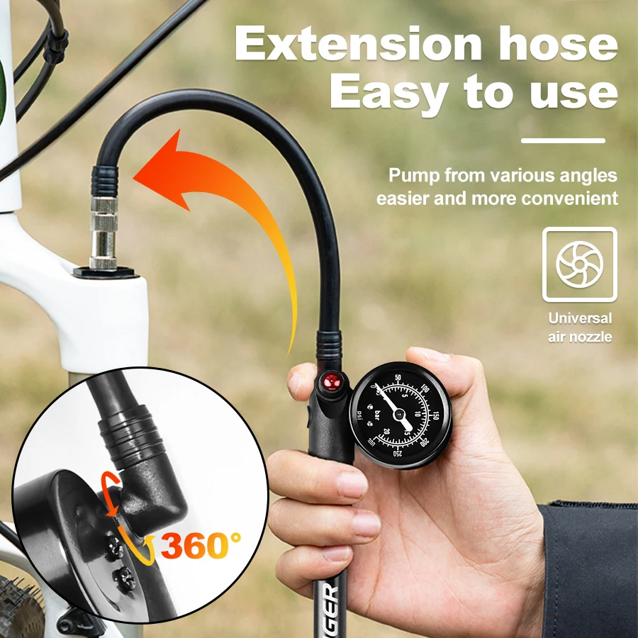 X-TIGER 300psi Bicycle Air Pum – Mtb Fork Air recenzja i cena